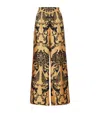 La Doublej Palazzo Mit Durchgehendem Print In Gold