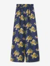 La Doublej Silk Palazzo Trousers In Pink