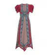 La Doublej Silk Printed Maxi Dress In Multi