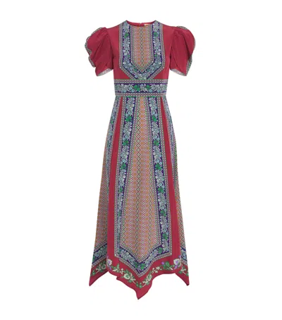 LA DOUBLEJ LA DOUBLEJ SILK PRINTED MAXI DRESS