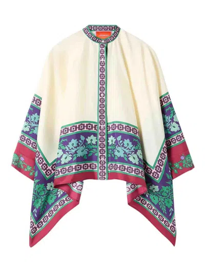 La Doublej Silk Scarf Shirt In Multi