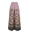 La Doublej Icon Palazzo Printed Silk-twill Wide-leg Pants In Multi