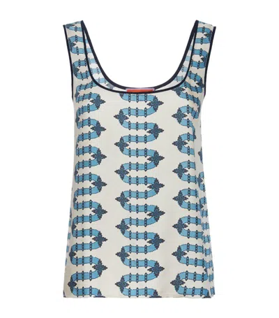 LA DOUBLEJ LA DOUBLEJ SILK TWIRL TANK TOP