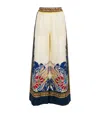 La Doublej Silk Wide-leg Palazzo Trousers In Multi