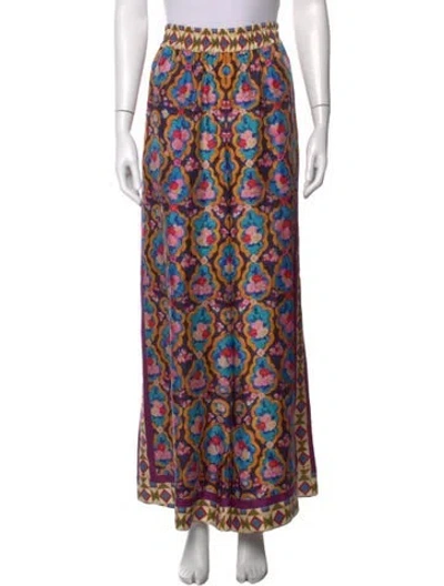 Pre-owned La Doublej Silk Wide Leg Pants In Blue