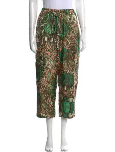 Pre-owned La Doublej Silk Wide Leg Pants In Multicolor