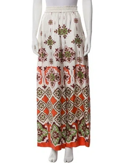 Pre-owned La Doublej Silk Wide Leg Pants In Neutral