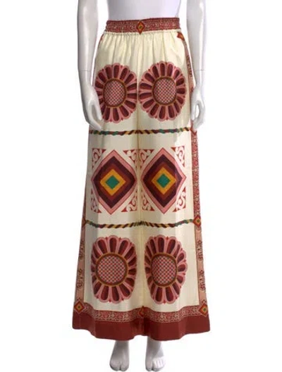 Pre-owned La Doublej Silk Wide Leg Pants In Neutral