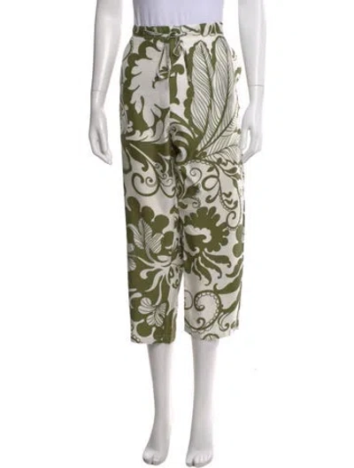 Pre-owned La Doublej Silk Wide Leg Pants In White