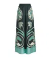 La Doublej La Double J Printed Silk-twill Palazzo Trousers In Multi
