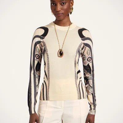La Doublej Silky Crew Neck In Neutral