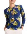 La Doublej Silky Crew Neck Riptide Midnight Blue In Black