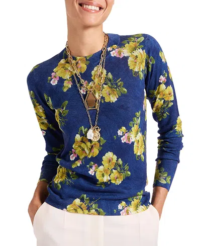 LA DOUBLEJ SILKY CREW NECK RIPTIDE MIDNIGHT BLUE