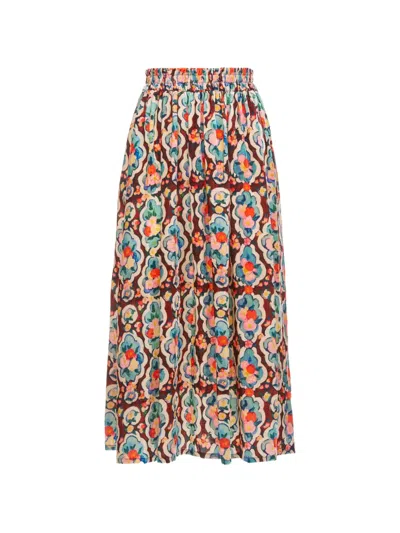 La Doublej Simple Skirt In Brown