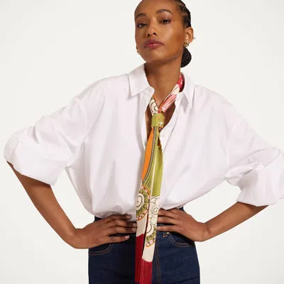 La Doublej Skinny Scarf In Green