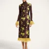 La Doublej Sleek Dress In Devon Brown