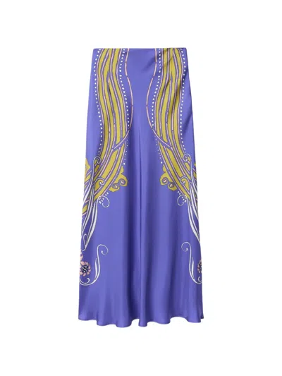 La Doublej Sleek Skirt In Blue