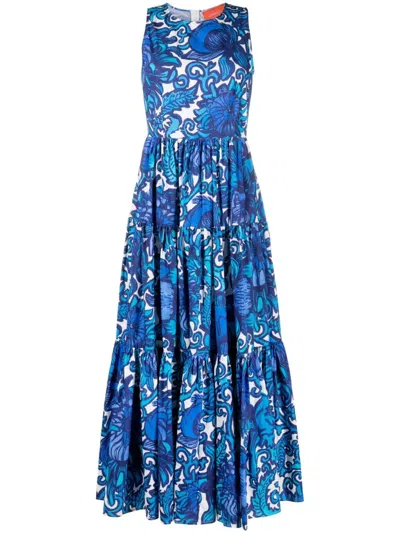 La Doublej Sleeveless Big Dress In Light Blue