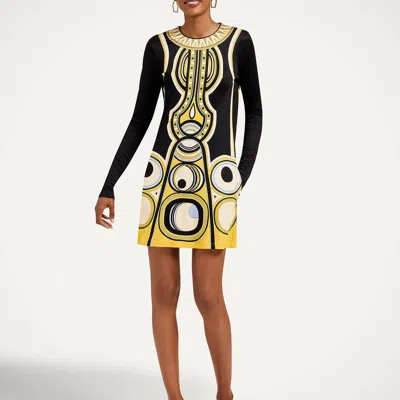 La Doublej Slinky Mini Swing Dress In Black