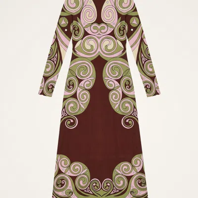La Doublej Slinky Mini Swing Dress In Multi