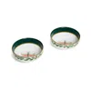 La Doublej Snack Bowl Set Of 2 In Libellula Green