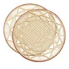 La Doublej Sol Raffia Placemats, Set Of 2 In Mattone