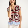 La Doublej Sole Star Crochet Top