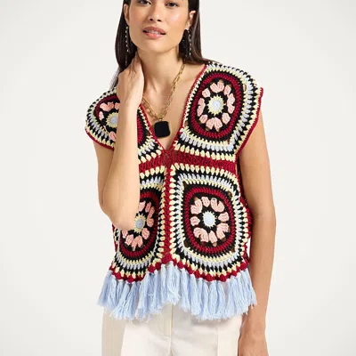 La Doublej Sole Star Crochet Top
