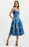 La Doublej Sophia Dress In Anemone Blue