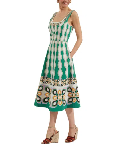La Doublej Sophia Dress In Green