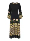 La Doublej Sorella Flare-sleeve Midi Dress