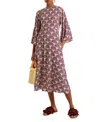 La Doublej Sorella Midi Dress In Fans Purple