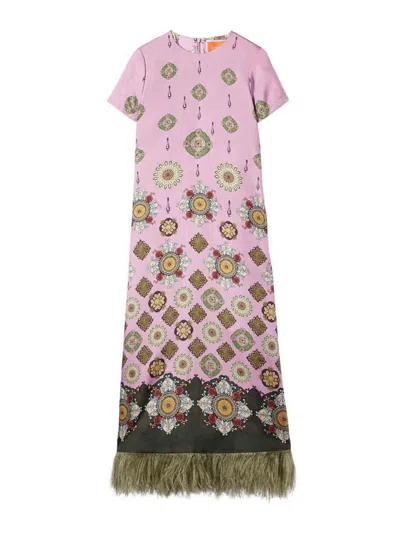 La Doublej Sorella Long Silk Dress By  In Silver