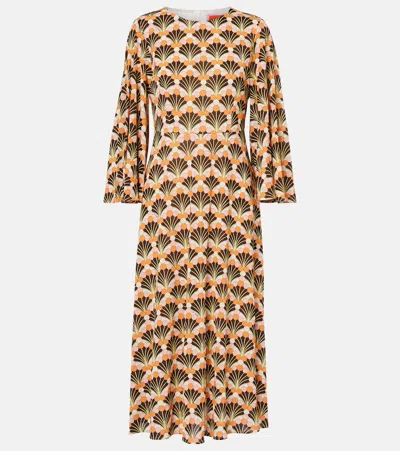 La Doublej Sorella Printed Midi Dress In Multi
