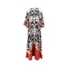 La Doublej 'sorella' Silk Long Dress In Multi