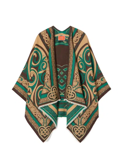 La Doublej Soul Placée Poncho In Multi