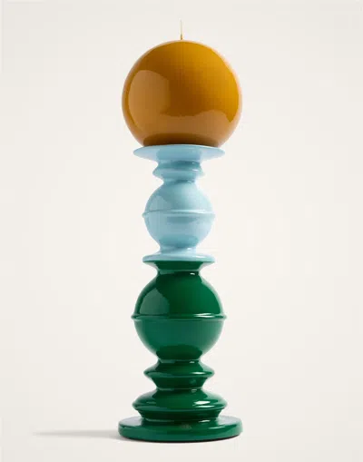 La Doublej Space Pillar Candle In Multi