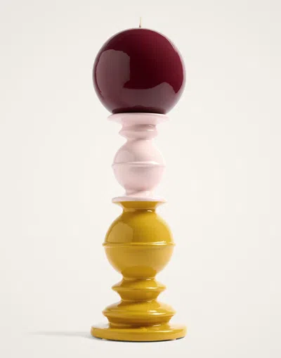 La Doublej Space Pillar Candle In Multi