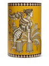 La Doublej Pillar Vase In Yellow