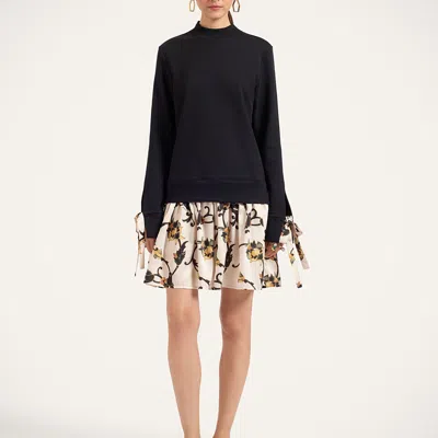 La Doublej Sporty Dress In Buttercup Black