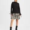 La Doublej Sporty Floral-print Minidress In Ghirlanda Black