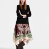 La Doublej Sporty Foulard Kleid In Portal Placée Brown