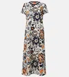 La Doublej Sporty Swing Cotton Jersey Midi Dress