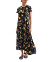 La Doublej Sporty Swing Dress In Borboni Black