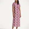 La Doublej La Double J Sporty Swing Dress In Eclipse Burgundy