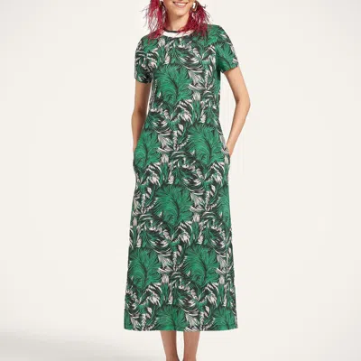 La Doublej Sporty Swing Dress In Green