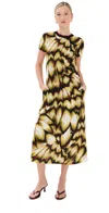 La Doublej Sporty Swing Dress Monarch In Multi
