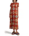 La Doublej La Double J Sporty Printed Cotton Midi Dress In Multi