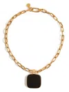 La Doublej Square Pendant Chain Necklace In Gold