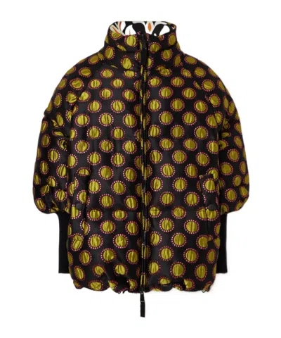 La Doublej St. Moritz Printed Reversible Jacket In Black